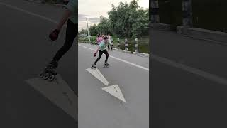 Skating skills 💥dinhata skatingshoes skater Skating video reels Shot video [upl. by Andri]