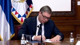 Vučić posle sednice Saveta za nacionalnu bezbednost  Sačuvati sigurnost i bezbednost građana [upl. by Ethbun]