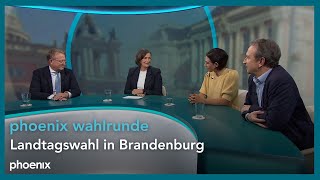 phoenix wahlrunde Landtagswahl in Brandenburg [upl. by Longfellow915]