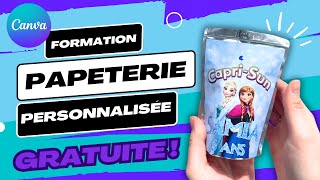 Formation Papeterie Personnalisée avec CANVA OFFERTE [upl. by Ertnod]