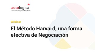 Autologica Academy  El Método Harvard  una forma efectiva de Negociación [upl. by Myrlene557]