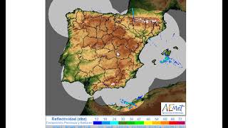 Radar de lluvias España en Tiempo real [upl. by Ahsurej]