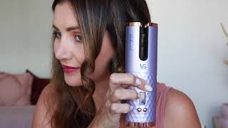 Unbound Cordless Auto Curler Review amp Demonstration by OZBEAUTYEXPERT  VS Sassoon [upl. by Mommy]