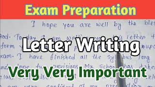 Exam PreparationLetter WritingImportant LetterTelling Your Friend About Your Exam preparation [upl. by Innattirb]