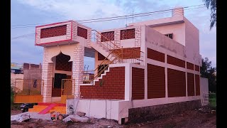 Award Wining Mud House  Interlocking  Red Oxide Floor  Interlocking Bricks  Traditional House [upl. by Aniuqaoj35]