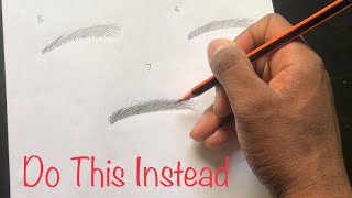 Why You Fail To Draw Realistic EYEBROWS  PRO teaches in DETAIL [upl. by Eilloh]