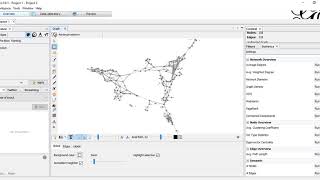 GephiSelecting a node in data view [upl. by Schmeltzer597]