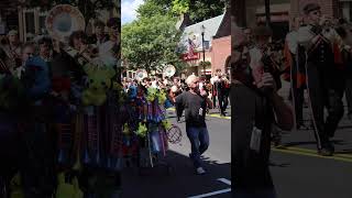 Marlborough High School Marching Band bandparade parade marlborough [upl. by Nahtonoj]