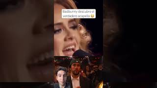 Badbunny descubre el verdadero acapella 😱 adele badbunny acapella reaction [upl. by Kcirrej]