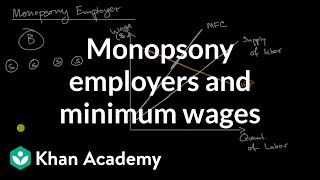 Monopsony employers and minimum wages [upl. by Olympias554]