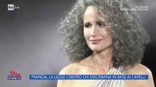 Francia la legge contro chi discrimina in base ai capelli  La Vita in diretta  29032024 [upl. by Silevi]