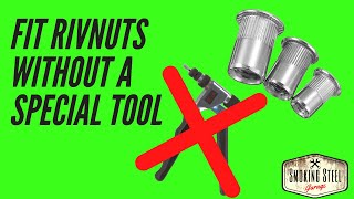 How to install rivnut rivet nuts or nutserts with no expensive tools [upl. by Bowrah]