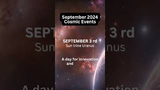 2024 calendar of cosmic events for september [upl. by Eicyac]