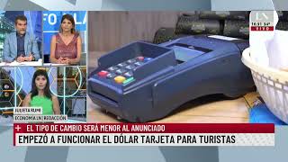 Empezó a funcionar el dólar tarjeta para turistas [upl. by Attenov]