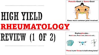 Rheumatology Part 1 of 2 Review  Mnemonics And Proven Ways To Memorize For Your Exams [upl. by Bock]