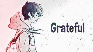 Nightcore  Grateful Lyrics [upl. by Anelas]