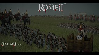 Total War Rome II  Custom Battle  Very Hard  Carthage VS Tylis  o24 [upl. by Jaunita]