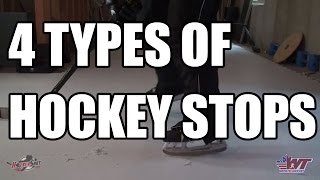 4 Types of Hockey Stops [upl. by Goss670]