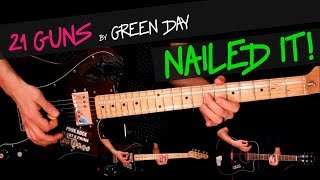 21 Guns Guitar Cover  Green Day 🎸 Tabs  Chords [upl. by Yrhcaz541]