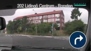 202 Ropsten  Lidingö Centrum  Ropsten [upl. by Washko718]