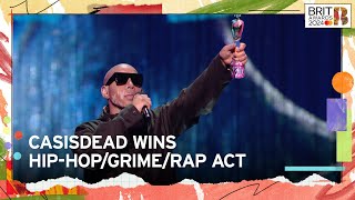 CASISDEAD Stunned At His Debut BRIT Win  The BRIT Awards 2024 [upl. by Tterrab]