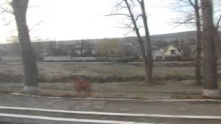 Riding a train in Moldova [upl. by Hatokad]