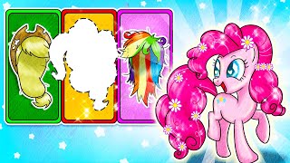 MY LITTLE PONY Transformation Lets Help Bald Pinkie Pie Find Hair  MLP Paper Stop Motion [upl. by Nyliram]