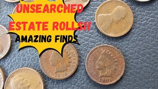 Unsearched Estate Rolls Great Finds Coin Roll Hunting unboxing coinrollhunting unwrapping [upl. by Animaj]