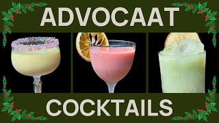 3 CHRISTMAS COCKTAILS you can make with Advocaat Egg Nog Alternative [upl. by Shurlock]