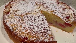 Limoncello Raspberry Ricotta Cake Easy Italian recipe [upl. by Parks]