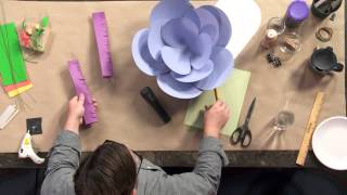 How to Make Giant Paper Flowers [upl. by Inad]