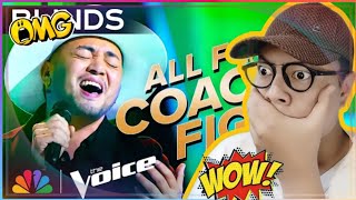 Sofronio Vasquezs Voice Gets an INSTANT FourChair Turn  The Voice Blind Auditions  NBC Reaction [upl. by Adyan383]