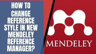 How to change reference style in new Mendeley reference manager software Brackets to Superscripts [upl. by Drofnas]