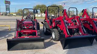 Comparing the Mahindra 1626 HST to the 2638 HST wloader and backhoe atachment [upl. by Healey]