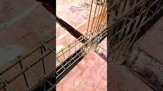 Beam  Reinforcement work civilengineering construction house steel viralvideo youtubeshorts [upl. by Negiam]