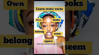 Learn 📚 static verbs englishverbs [upl. by Rosabella]