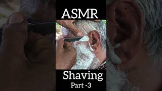 ASMR Shaving with Old Barber 80year asmrshaving asmr relaxing asmrhaircut relaxer [upl. by Eerok996]