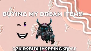 BUYING MY DREAM ITEMS 🫣  37K robux shopping spree 🥹🥹 [upl. by Shelburne577]