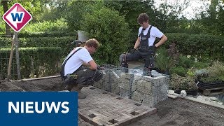 Willem en Jochem doen mee aan EK tuin aanleggen  OMROEP WEST [upl. by Tirrell]