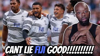 THE FIRST TIME WATCHING Fiji Flying Fijians Rugby Team HIGHLIGHTS REACTION [upl. by Stucker685]