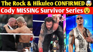 BREAKING Cody Rhodes MISSING Survivor Series🤯 The Rock amp Hikuleo CONFIRMED🔥 WWE News  Roman TEAM [upl. by Ainezey]