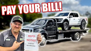 We Repo Cleetus Mcfarlands Raptor R He Was SHOCKED [upl. by Nylsej]