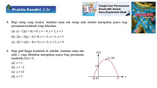 KSSM Matematik Tingkatan 4 Bab 1 Fungsi dan persamaan kuadratik dalam praktis kendiri 11e no3 no4 [upl. by Rory764]