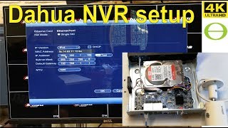 Dahua NVR unboxing and setup  step by step 2019 [upl. by Yesnel]