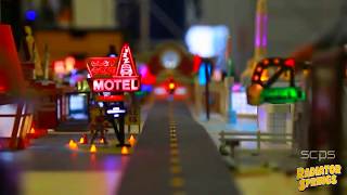 Copy of Cars Precision Series  Full Radiator Springs Model Slow Motion 2015 USA [upl. by Jobe]