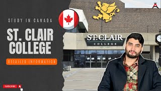 St Clair College Canada  Windsor Toronto  All Details [upl. by Urian834]