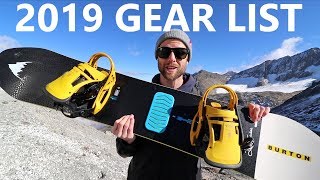 My 2019 Snowboard Gear List [upl. by Yort]