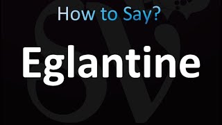 How to Pronounce Eglantine correctly [upl. by Sirkin907]