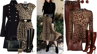 OUTFITS PARA OTOÑO E INVIERNO 2021 CON ESTAMPADO ANIMAL PRINT😎AUTUMNWINTER LOOKS WITH ANIMAL PRINT [upl. by Shirline]