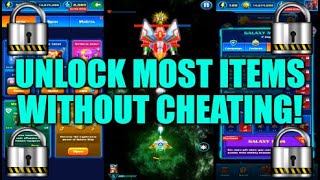 How To Unlock Almost Everything WITHOUT Spending Money On Galaxy Attack Alien Shooter [upl. by Lehrer194]